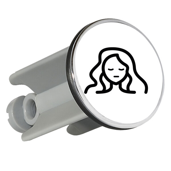 Waschbeckenstöpsel Jungfrau Sternzeichen Symbol 4cm Abflussstopfen