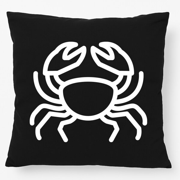 Kissen Krebs Sternzeichen Symbol 40x40cm