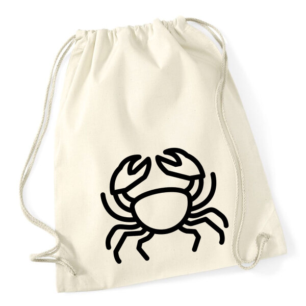 Turnbeutel Krebs Sternzeichen Symbol 12 Liter