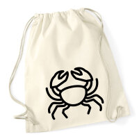 Turnbeutel Krebs Sternzeichen Symbol 12 Liter