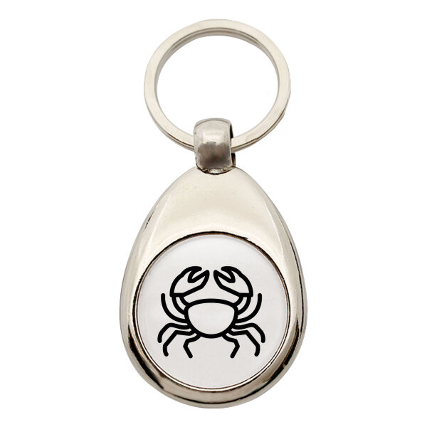 Schlüsselanhänger Krebs Sternzeichen Symbol