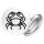 Button Krebs Sternzeichen Symbol