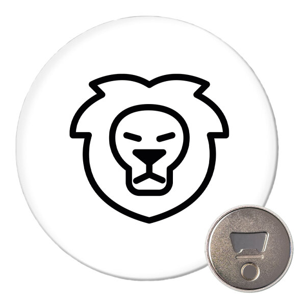Magnet Löwe Sternzeichen Symbol 59mm Kühlschrankmagnet Flaschenöffner