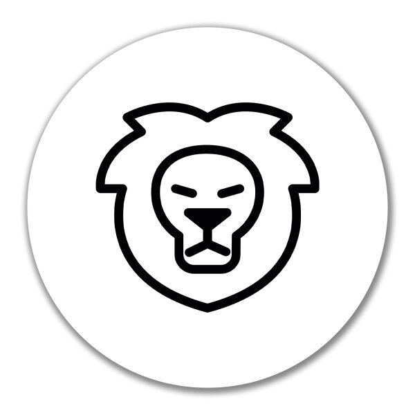 Aufkleber Löwe Sternzeichen Symbol 10cm Sticker