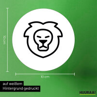 Aufkleber Löwe Sternzeichen Symbol 10cm Sticker