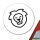 Aufkleber Löwe Sternzeichen Symbol 10cm Sticker