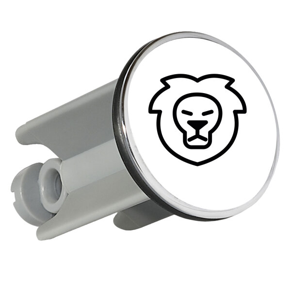 Waschbeckenstöpsel Löwe Sternzeichen Symbol 4cm Abflussstopfen