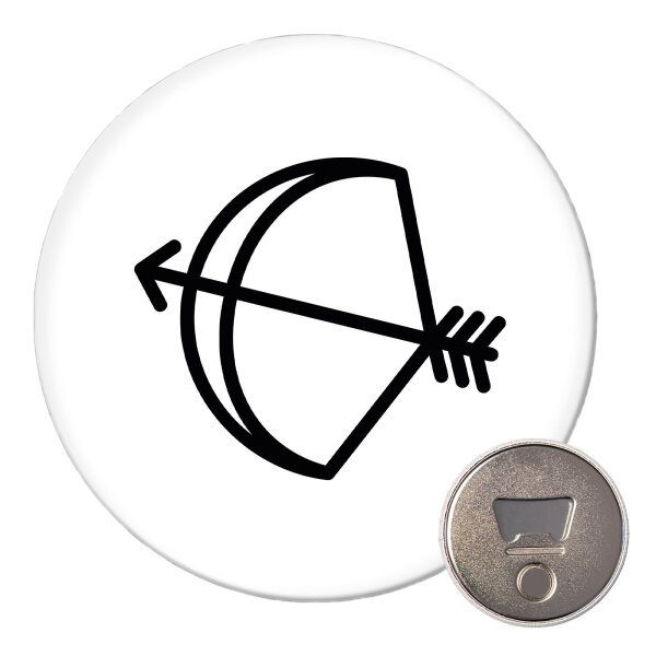 Magnet Schütze Sternzeichen Symbol 59mm Kühlschrankmagnet Flaschenöffner