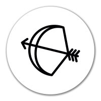 Aufkleber Schütze Sternzeichen Symbol 10cm Sticker