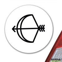 Aufkleber Schütze Sternzeichen Symbol 10cm Sticker