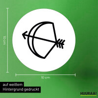 Aufkleber Schütze Sternzeichen Symbol 10cm Sticker