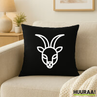Kissen Steinbock Sternzeichen Symbol 40x40cm