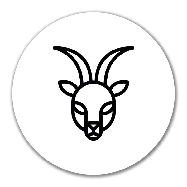 Aufkleber Steinbock Sternzeichen Symbol 10cm Sticker