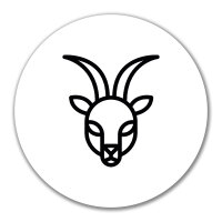 Aufkleber Steinbock Sternzeichen Symbol 10cm Sticker