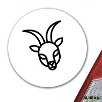 Aufkleber Steinbock Sternzeichen Symbol 10cm Sticker