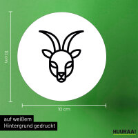 Aufkleber Steinbock Sternzeichen Symbol 10cm Sticker