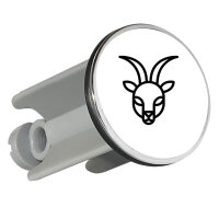 Waschbeckenstöpsel Steinbock Sternzeichen Symbol 4cm...