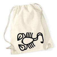 Turnbeutel Skorpion Sternzeichen Symbol 12 Liter