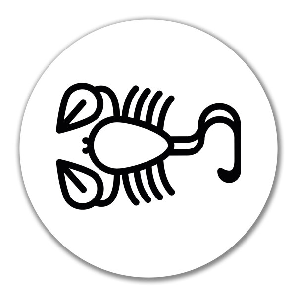 Aufkleber Skorpion Sternzeichen Symbol 10cm Sticker