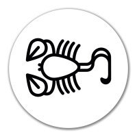 Aufkleber Skorpion Sternzeichen Symbol 10cm Sticker