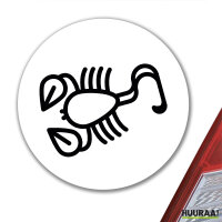 Aufkleber Skorpion Sternzeichen Symbol 10cm Sticker