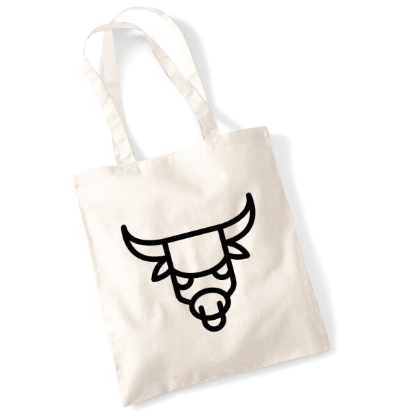 Jutebeutel Stier Sternzeichen Symbol 10 Liter