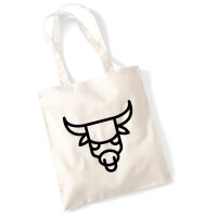 Jutebeutel Stier Sternzeichen Symbol 10 Liter