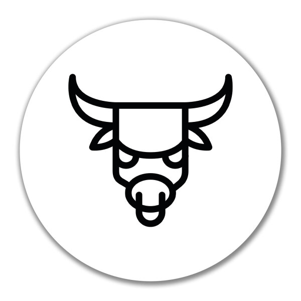 Aufkleber Stier Sternzeichen Symbol 10cm Sticker