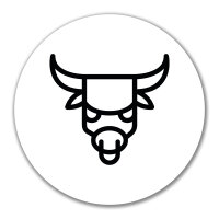 Aufkleber Stier Sternzeichen Symbol 10cm Sticker