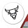 Aufkleber Stier Sternzeichen Symbol 10cm Sticker