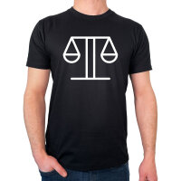 Herren T-Shirt Waage Sternzeichen Symbol Größe S-3XL