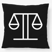 Kissen Waage Sternzeichen Symbol 40x40cm