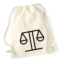 Turnbeutel Waage Sternzeichen Symbol 12 Liter