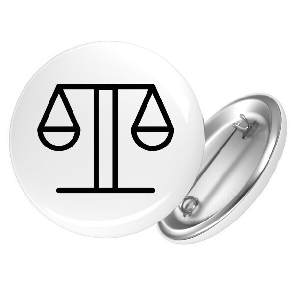 Button Waage Sternzeichen Symbol
