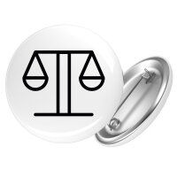 Button Waage Sternzeichen Symbol