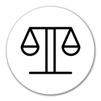 Aufkleber Waage Sternzeichen Symbol 10cm Sticker