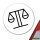 Aufkleber Waage Sternzeichen Symbol 10cm Sticker