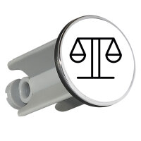 Waschbeckenstöpsel Waage Sternzeichen Symbol 4cm...