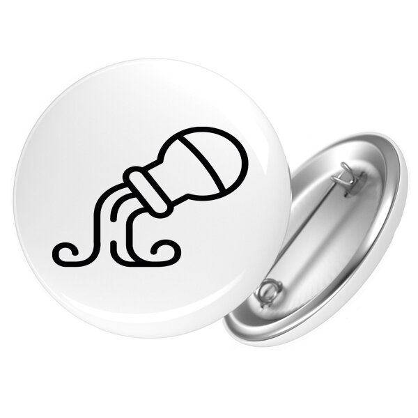 Button Wassermann Sternzeichen Symbol