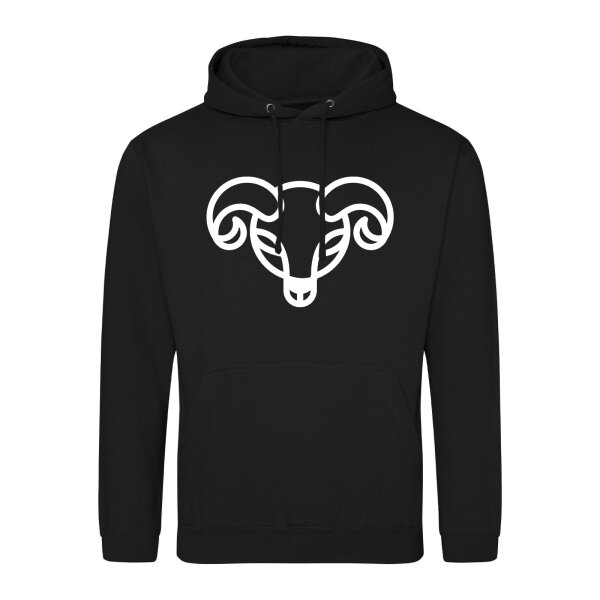 Unisex Hoodie Widder Sternzeichen Symbol Größe S-3XL
