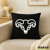 Kissen Widder Sternzeichen Symbol 40x40cm