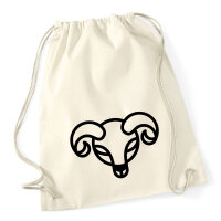 Turnbeutel Widder Sternzeichen Symbol 12 Liter