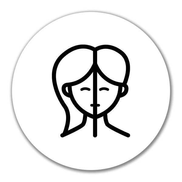 Aufkleber Zwillinge Sternzeichen Symbol 10cm Sticker