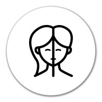 Aufkleber Zwillinge Sternzeichen Symbol 10cm Sticker