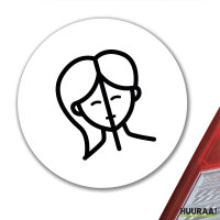 Aufkleber Zwillinge Sternzeichen Symbol 10cm Sticker