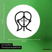 Aufkleber Zwillinge Sternzeichen Symbol 10cm Sticker