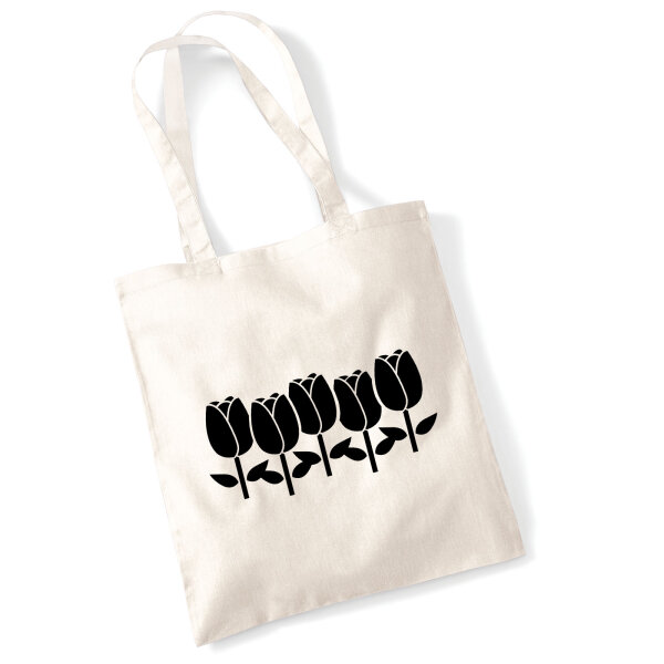 Jutebeutel Tulpen Blüte 10 Liter
