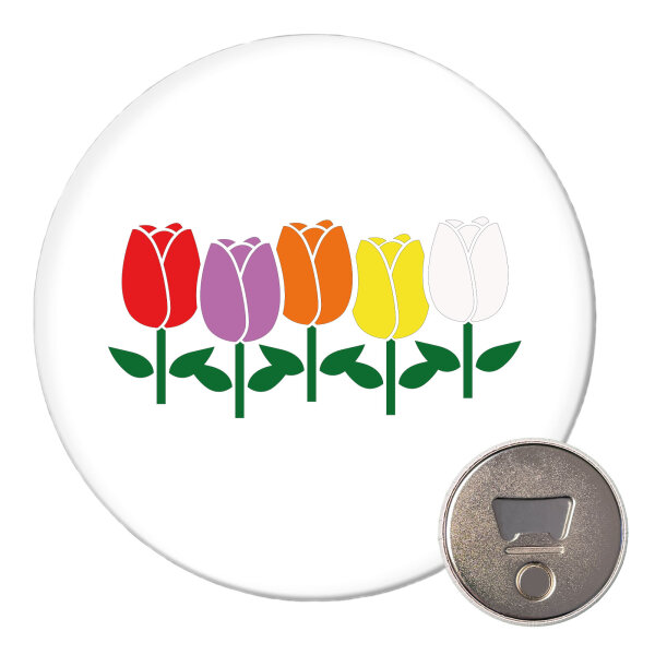 Magnet Tulpen Blüte 59mm Kühlschrankmagnet Flaschenöffner