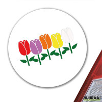 Aufkleber Tulpen Blüte 10cm Sticker