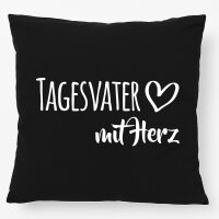 Kissen Tagesvater mit Herz 40x40cm